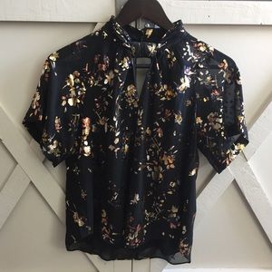 Metallic Rachel Roy Top